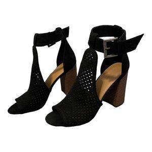 Universal Thread Women's Hannah Microsuede Block Heel Pumps Black Size 7